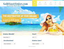 Tablet Screenshot of gold-coast-cruises.com